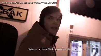 Czech Hunter 398 takes a raw anal pounding from her stepdad outdoors