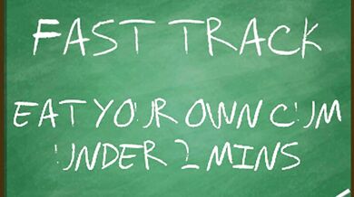 Goddess Lana orders you to eat your own jizz in a flash