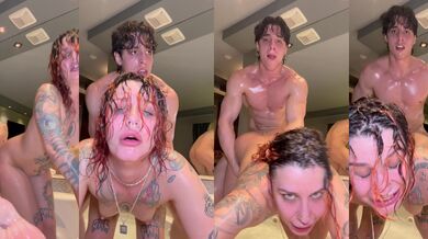 Stepsis begs for a hard pounding & gets a messy creampie