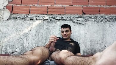 Sensual masturbation in the air, Sexy enjoying the sun