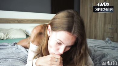 My Boyfriend's Back from the Army. Triple Cumshot and I'm Covered in Cum. Vir...