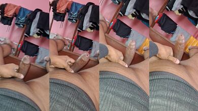 Indian village Young man showing his helthy and long penis.