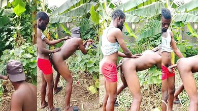 Outdoor sex inside a cocoyam farm with my huges