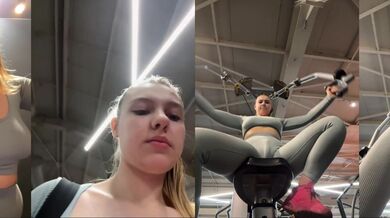 Masturbate in the Gym so Hard