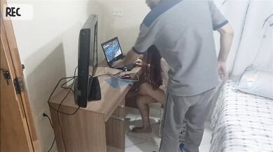 Slutty housewife receives depraved maintenance man!