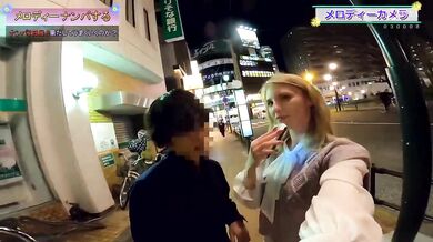 Watch Melody Marks, the petite blonde pornstar, get creampied in Japan