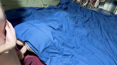 Sneaking into my room and swapping my ass with my step-sister's perfect pink pussy - I get a surprise creampie!