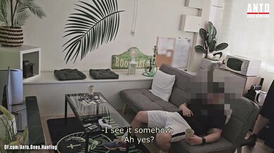 Chris from our straight friend catches me jerking and asks me about last time - anal toys included!