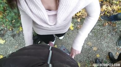 Sami Loren joins a wild group sex party in the park - POV cumshot included!